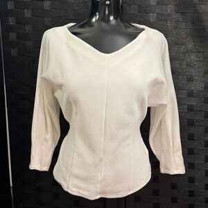 Anthropology Sweater Tye Back White Sz S